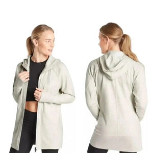 Athleta Triumph Long Hoodie Size XS Sweater Jacket Athleisure Outdoors Comfy